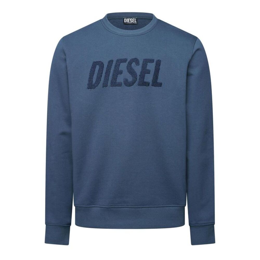 Diesel Mens Indigo-Out Logo Sweatshirt / Total Eclipse